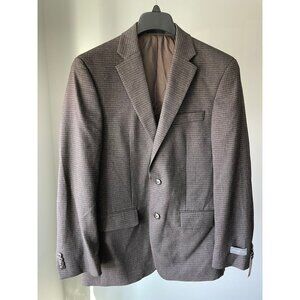 Michael Kors Men's Classic Fit Stretch Check Sport Coat Blazer Brown 38R $295
